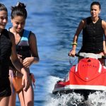 Teknesinde arkadaşını ağırladı… Gözlerden uzak tatil